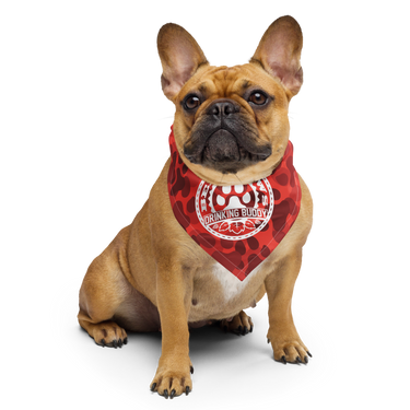 Drinking Buddy Paw Print Camo Bandana